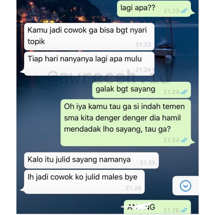 Chat Gebetan Kocak