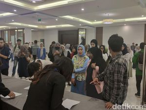 Peserta #DemiIndonesia Cerdas Memilih di Makassar Mulai Berdatangan