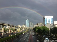 Double rainbow atau pelangi ganda