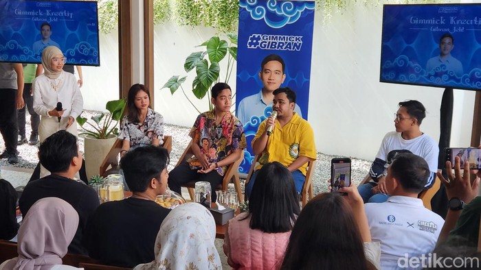 Gibran Rakabuming Raka di Cirebon. (Adrial/detikcom)