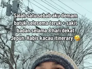 Iseng Makan Salju Seperti Es Krim di Jepang, Pria Ini Jatuh Sakit