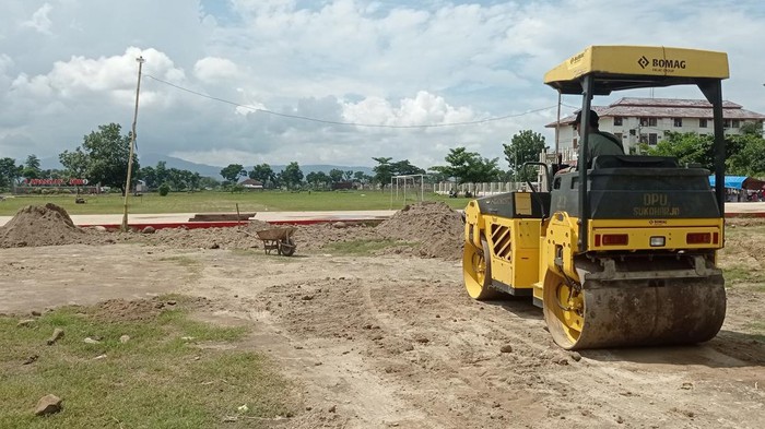 Persiapan menyambut agenda kunker Presiden Jokowi di Klaten serta Sukoharjo besok (31/1/2024).