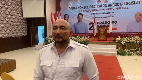 Ketua DPD Gerindra Bali Made Muliawan Arya alias De Gadjah