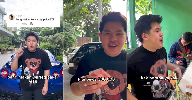 Makan Warteg Pertama Kali, Konten Kreator Ini Takut Uangnya Tak Cukup