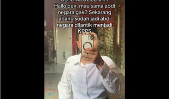 Ada yang mau sama si abang KPPS? Foto: Screenshot Twitter