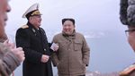 Momen Kim Jong Un Saksikan Uji Coba Rudal Terbaru Pulhwasal