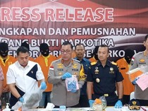 Polda Kepri Musnahkan 6,6 Kg Sabu dan 3.616 Ekstasi, 11 Tersangka Diamankan