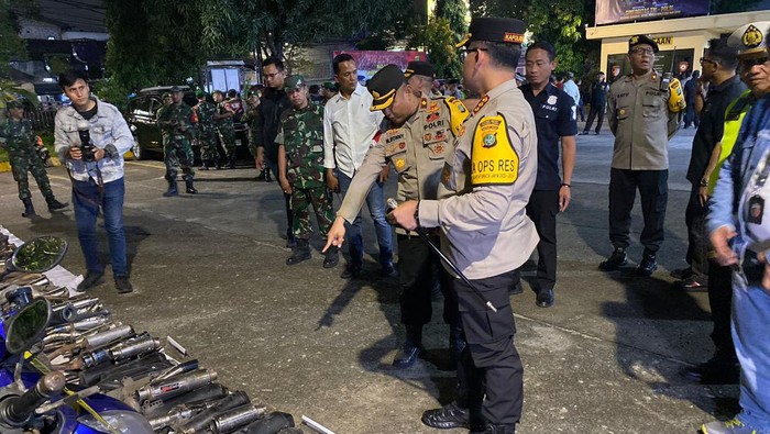Polsek Koja menyita 70 knalpot brong