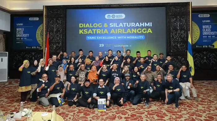 Rektor Unair berikan pesan kepada alumni yang mengikuti kontestasi caleg dalam pemilu 2024. Tekankan untuk tidak korupsi.