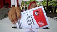 Simulasi tersebut sebagai gambaran dan bahan evaluasi agar pelaksanaan Pemilu pada 14 Februari 2024 mendatang berjalan lancar. Antara Foto/Umarul Faruq.