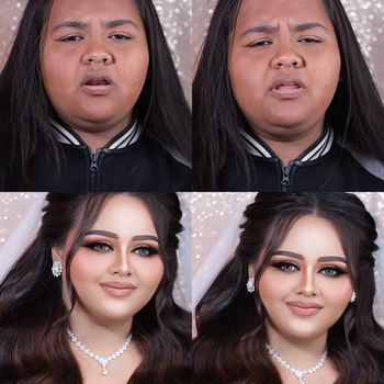 Transformasi makeup wanita ini berhasil bikin pangling, viral di TikTok