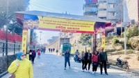 Gerbang menuju kawasan Pasupatinath.