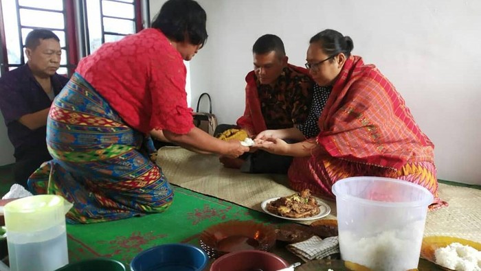 Acara manjae dalam adat Batak. (Dok. Istimewa)