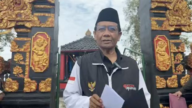 Calon Wakil Presiden nomor urut 3, Mahfud Md saat berada di Lampung Tengah, Rabu (31/1/2024). (Tangkapan layar Youtube Mahfud MD Official)