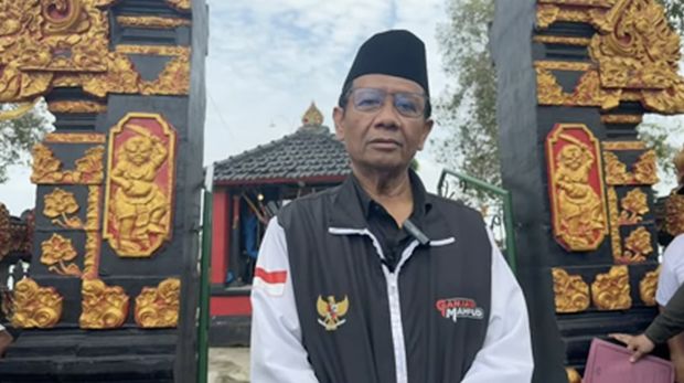 Calon Wakil Presiden nomor urut 3, Mahfud Md saat berada di Lampung Tengah, Rabu (31/1/2024). (Tangkapan layar Youtube Mahfud MD Official)