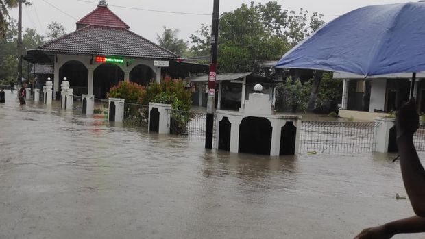Dampak hujan angin di Sleman, Rabu (31/1/2024).