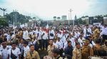 Potret Demo Apdesi Ricuh, Massa Sempat Tutup Jalan Tol Depan DPR
