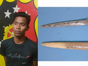 Deni Ditangkap Bawa Keris, Ternyata Buronan Kasus Begal di Empat Lawang