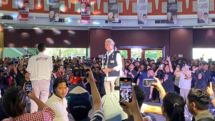 Ganjar Pranowo di Pontianak (Wildan/detikcom)