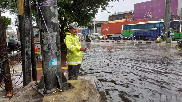 Genangan di Jl Enggano, Tanjung Priok, Jakarta Utara