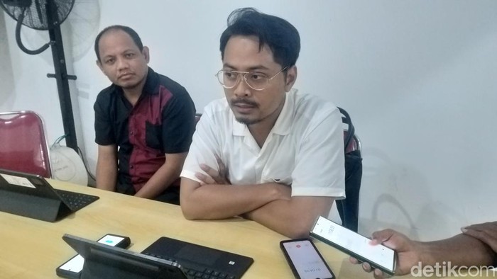 Ketua TPD Ganjar Pranowo-Mahfud Md Sulsel Udin Saputra Malik. Sahrul Alim/detikSulsel