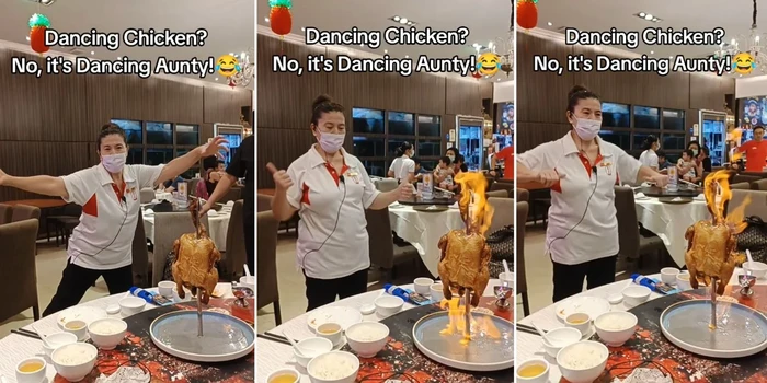 Kocak! Pelayan Ini Viral Karena Goyangan Ayamnya yang Heboh
