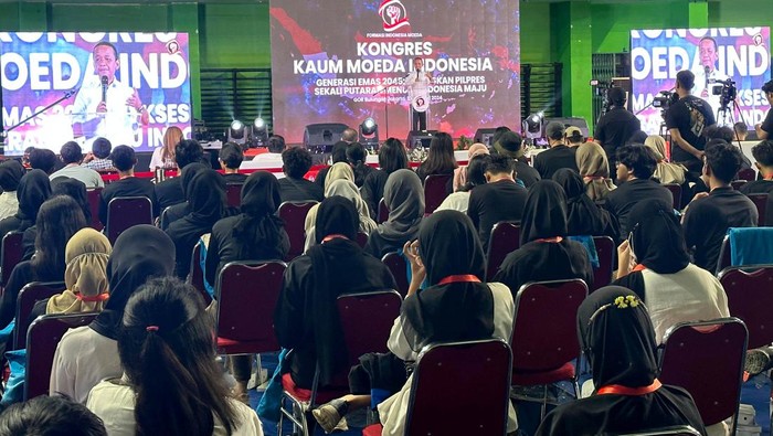 Ribuan aktivis mahasiswa dari berbagai kampus dan organisasi di seluruh Indonesia menghadiri Kongres Kaum Moeda Indonesia yang digelar oleh Formasi Indonesia Moeda (FIM) di Jakarta.