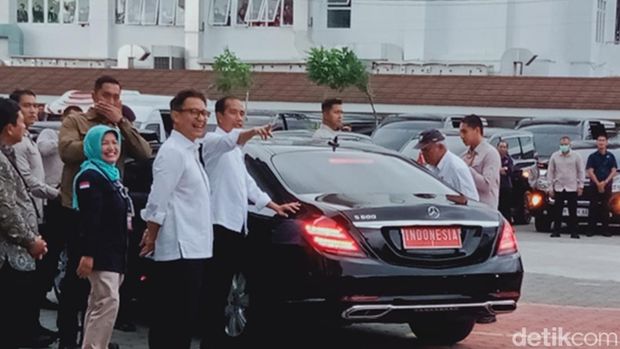 Kunjungan Presiden Jokowi ke RSUP Dr Soeradji Tirtonegoro Klaten, Rabu (31/1/2024).