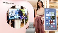 LG Stanbyme resmi dirilis di Indonesia. Menawarkan konsep fleksibelitas, pengguna bisa memutar layar ke mode vertikal ataupun horizontal.