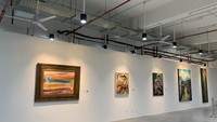 Pameran seni yang ada di dalam Kampus Terpadu UNU Yogyakarta. (Fahri Zulfikar/detikEdu)