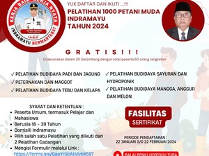 Dicari 1000 Pemuda untuk Latihan Cocok Tanam di Indramayu