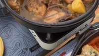 Menu andalan Korea Pocha ini adalah Andong Jjimdak, berupa olahan ayam berkuah yang nikmat.  Foto: detikFood/Yenny Mustika Sari