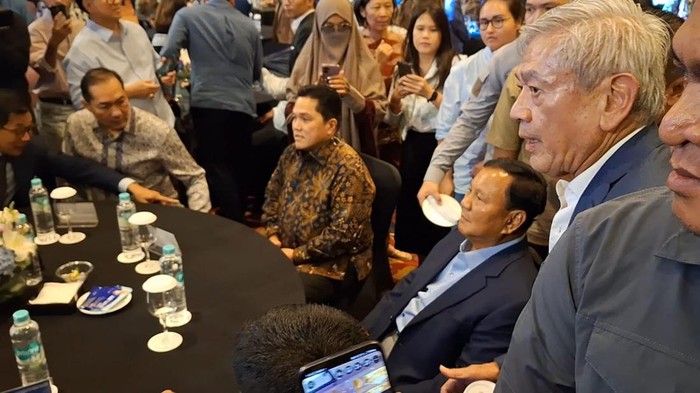 Prabowo di Acara Trimegah Sekuritas