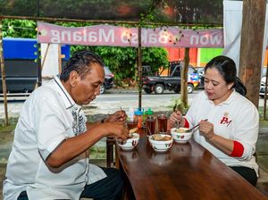 Serba 3, Puan Unggah Makan Bakso Bareng Bambang Pacul