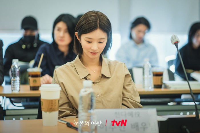 Bintang drama Korea Queen of Tears di sesi pembacaan naskah perdana.