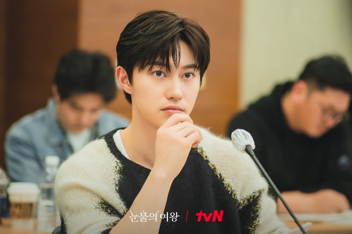 Bintang drama Korea Queen of Tears di sesi pembacaan naskah perdana.