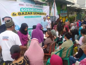 Gelar Bazar Murah, Relawan Samawi Kampanyekan Prabowo-Gibran di Jakut