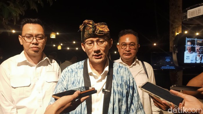 Menparekraf Sandiaga Salahuddin Uno ketika ditemui pada Selasa (30/1/2024) di Ubud, Gianyar, Bali