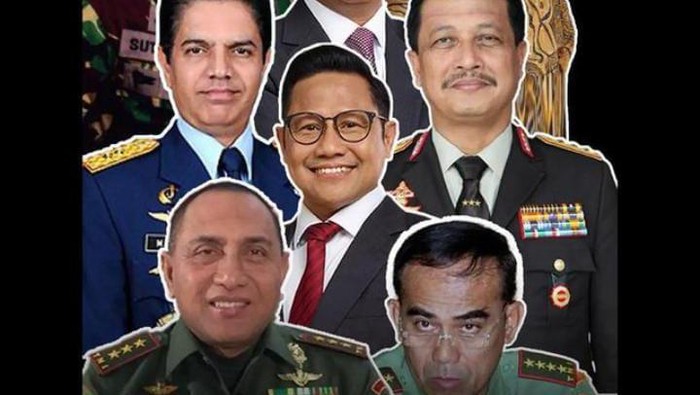 Sejumlah purnawirawan jenderal yang mendukung AMIN
