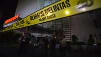 Garis polisi dipasang di sekitar Semen Padang Hospital, Rabu (31/1/2024).