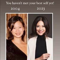 Untuk tips cantik, Tjin Lee mengaku tidak melakukan banyak perawatan di klinik bahkan baru berencana memulainya tahun ini. Meski begitu, ia tentu menerapkan skincare, termasuk di bagian leher yagn paling mudah terlihat menua. Foto: Instagram Tjin Lee