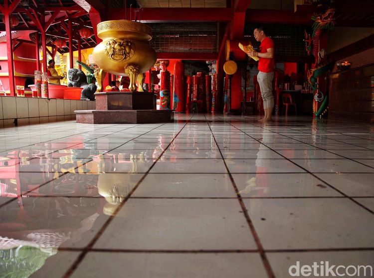Vihara Bahtera Bakti Jakarta Utara Tergenang, Begini Penampakannya