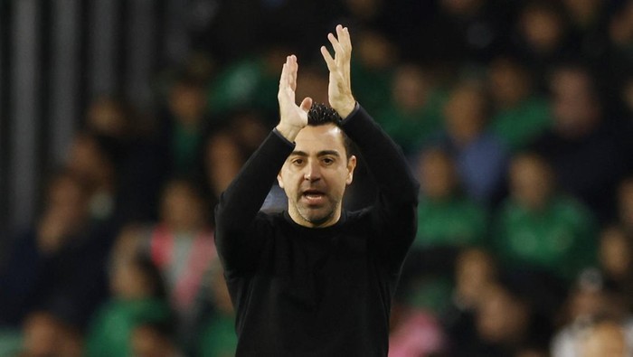 Soccer Football - LaLiga - Real Betis v FC Barcelona - Estadio Benito Villamarin, Seville, Spain - January 21, 2024 FC Barcelona coach Xavi REUTERS/Marcelo Del Pozo