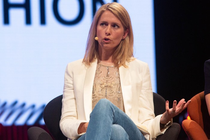COPENHAGEN, DENMARK - MAY 16:  Helena Helmersson, COO, H&M Group takes part in The ‘Wages: what should fashion brands do?’ Panel Discussion during Day Two of the Copenhagen Fashion Summit 2019 at DR Koncerthuset on May 16, 2019 in Copenhagen, Denmark. Since its first edition in 2009, Copenhagen Fashion Summit has established itself as the world’s leading business event on sustainability in fashion. Convening major fashion industry decision makers on a global scale, the Summit has become the nexus for agenda-setting discussions on the most critical environmental, social and ethical issues facing our industry and planet. Marking its 10th anniversary, the next edition of Copenhagen Fashion Summit takes place on 15-16 May 2019 at the Copenhagen Concert Hall under the patronage of HRH The Crown Princess of Denmark. The Summit is organised by Global Fashion Agenda, a non-profit leadership forum on fashion sustainability that works to mobilise the global fashion system to change the way we produce, market and consume fashion, for a world beyond next season. (Photo by Ole Jensen/Getty Images for Copenhagen Fashion Summit)