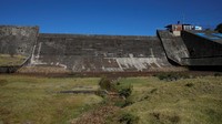 Namun waduk ini semakin menyusut imbas kekeringan membuat jutaan warga krisis air.