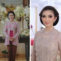 Ada pula momen Selvi Ananda mengunggah foto bersama sang ibu mertua, Iriana Jokowi. Keduanya terlihat anggun mengenakan kebaya kutu baru dan sanggul khas Jawa. Foto: Instagram @selvie_ananda_