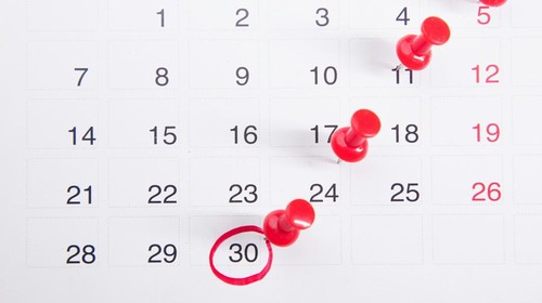 Ilustrasi kalender Februari 2024.