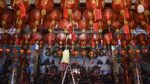 Jelang Imlek, Lampion Merahkan Vihara Hok Tek Bio Ciamis