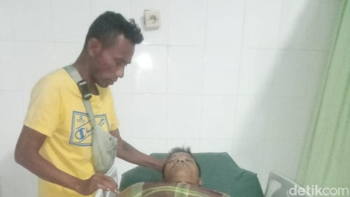 Jenazah Paulus Raga (44) saat berada di RSUD Menia, Kabupaten Sabu Raijua, NTT.