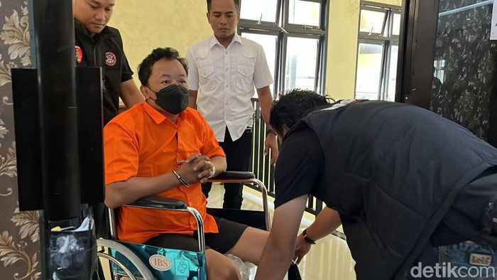 Jumpa pers pengungkapan kasus penembakan digelar di Mapolres Karanganyar, Kamis (1/2/2024).